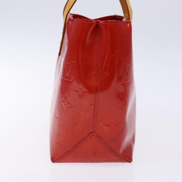 LOUIS VUITTON Monogram Vernis Reade PM Hand Bag Red Rouge M91088 - Picture 4 of 16